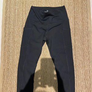 90 Degree By Reflex High Waist Power Flex Tummy Control Black Leggings